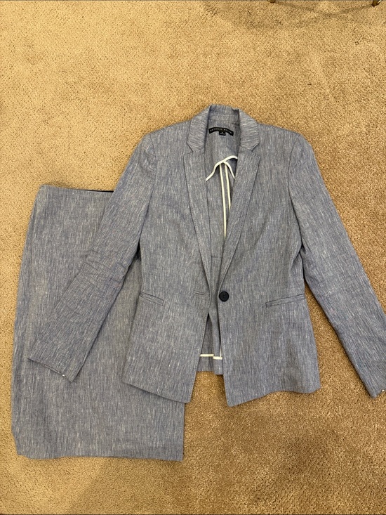 ANTONIO MELANI Tops - ANTONIO MELANI chambray Women's Blazer and Skirt Set